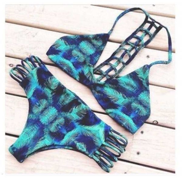 

new fashion women's bikini printed swimsuit, White;black