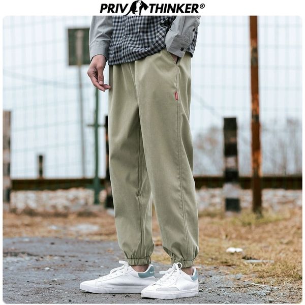 

privathinker men casual new solid sweatpants mens hip hop casual harem pants streetwear male trousers plus size bottoms 201110, Black