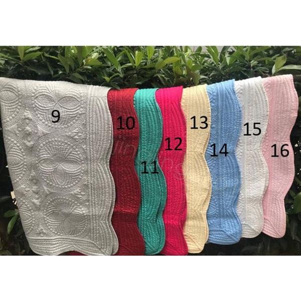 

22styles ins baby blanket cotton embroidered blanket infant ruffle quilt toddler swaddling breathable bed air cond sqcevk pingtoy