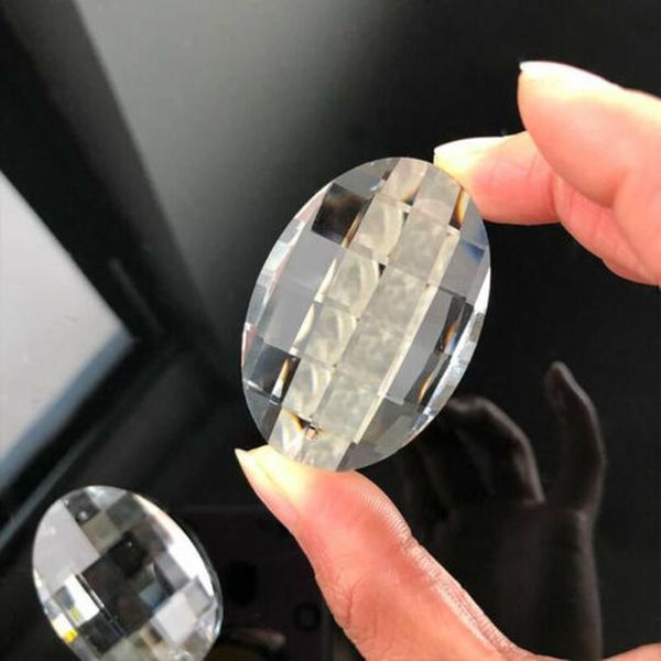 

50mm rugby clear oval egg cut glass crystal prism chandelier pendant diy suncatcher comet decor h bbyslt