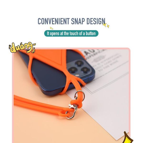 

sile cell phone lanyard holder case cover universal phone neck strap necklace sling for smart mobile phone lan qylojz
