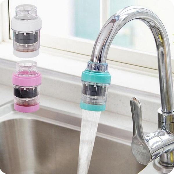 

faucet filter tap water purifier household stone magnetized water filter kitchen utensils 3.8*7.8*2 cm random color1