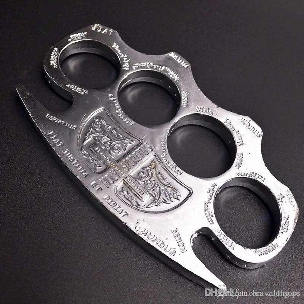 

high hardness hell detective constantine brass knuckle outdoor edc tools knuckles duster buckle break window self-defense tool 001