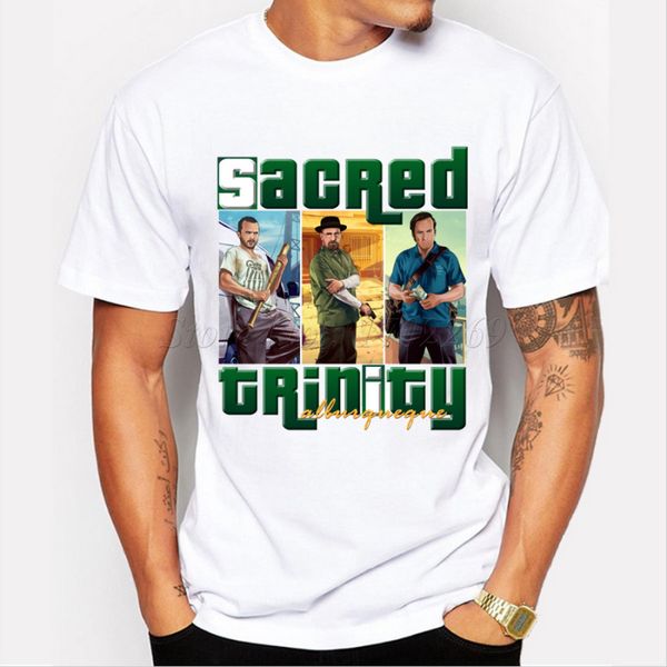 

sacred trinity heisenberg pinkman goodman cartoon printed shrit breaking bad fashion novelty funny tee sweatshirt hoodie t shirt