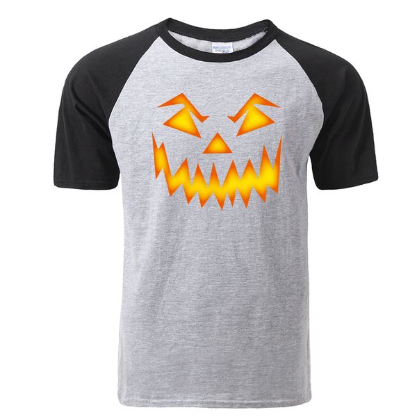 

fashion men's funny halloween pumpkin devil face hip hop harajuku streetwear short sleeve hooded sweatshirt hoodie men t shirt