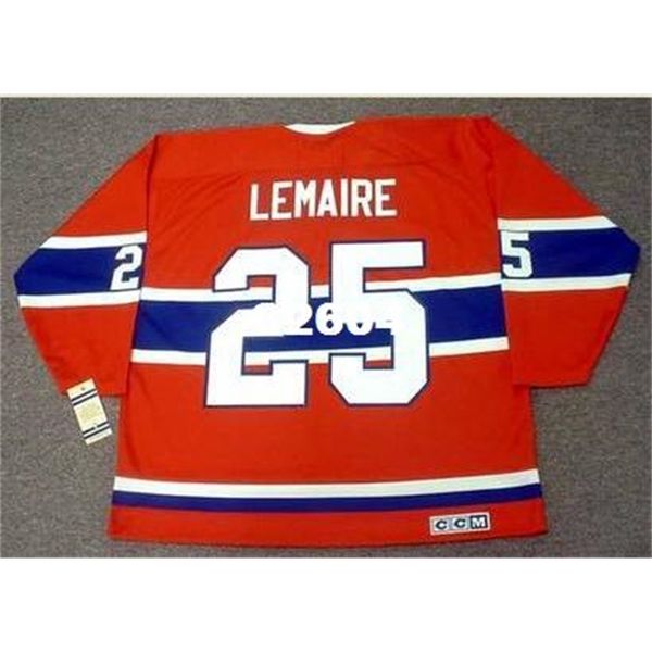 

mens #25 jacques lemaire montreal canadiens 1971 .1978 ccm vintage retro home hockey jersey or custom any name or number retro jersey, Black