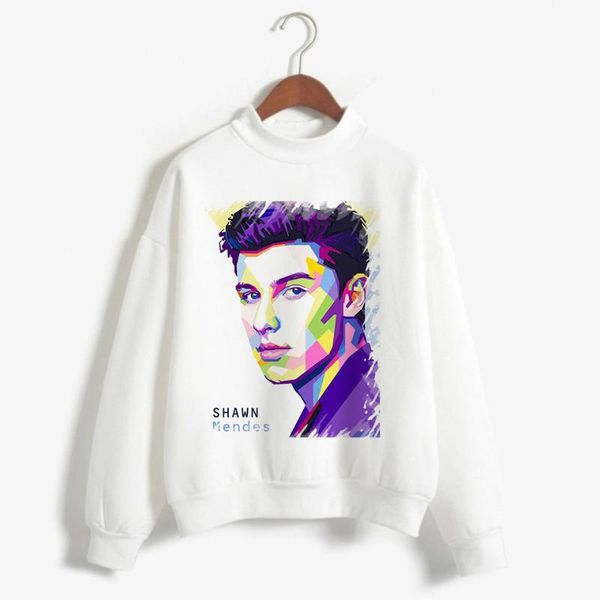 

women's hoodies & sweatshirts 2021 shawn mendes hoodie autumn women print hip hop men's long sleeve pullovers girls female, Black