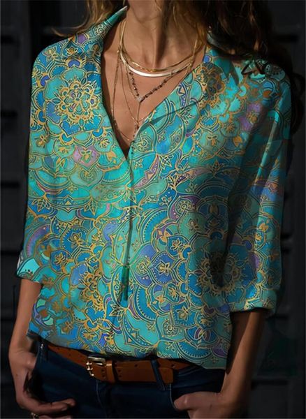 

women's blouses & shirts casual plus size fashion ladies elegant long sleeve, White