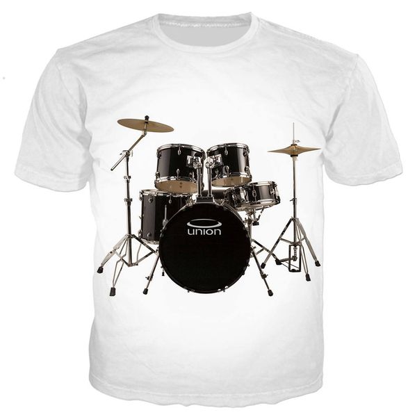 

new cool drum set 3d print shirts plus size graphic anime men clothing