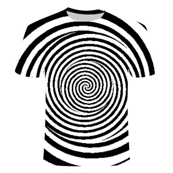 

hypnose heren kleurrijk grappig duizeligheid gothic heren zomer 3d print shirts oversized funny plus size men clothing