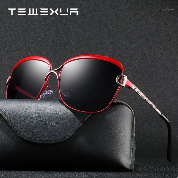 

sunglasses tewexua women polarized alloy oversized square sun glasses rectangle shades for oculos lunette de soleil femme1, White;black