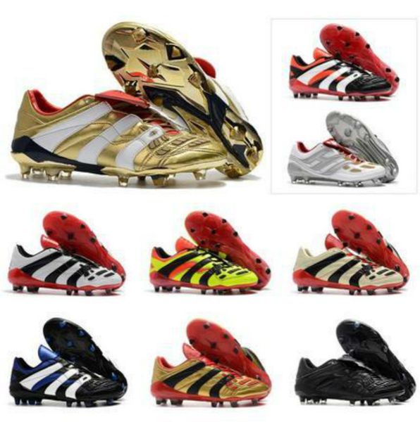 

predator accelerator electricity fg db golden zidane zz beckham becomes 1998 98 men soccer shoes cleats football boots size 39-45