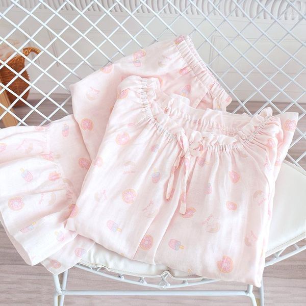 

cute pink white sleepwear suit soft women's pajamas cotton two piece sets nightwear gift female underwear homewear pijamas1, Black;red