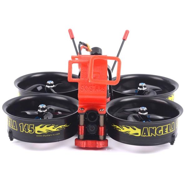 

skystars angela145 4k 145mm f4 osd 3-4s 3 inch whoop fpv racing multicopter multirotor drone pnp bnf w/ runcam hybrid 4k