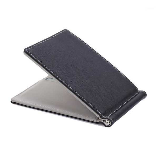 

wallets men bifold business leather wallet famous id visiting cards magic money clips 20211, Red;black