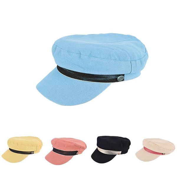 

1pc girls beret hat women fiddler cap hat fashion flat caps casual streetwear hats, Blue;gray