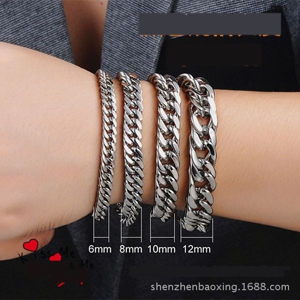 

jfddb titanium braceletjewelry bracelet stainless steel simple student six side me titanium braceletjewelry braceletsteel stainless men&#039, Golden;silver