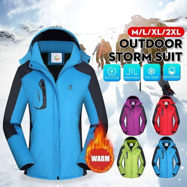 

skiing jackets waterproof ski jacket women fleece lined snow coat outdoor hiking snowboard windproof winter male1