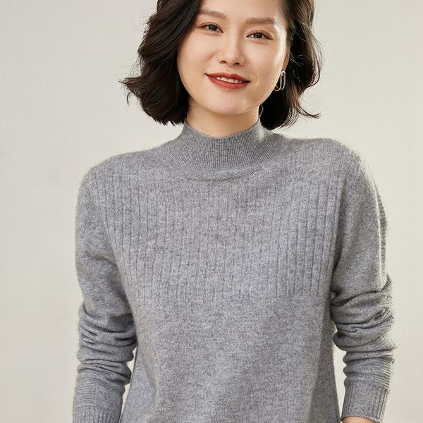 

2021 6 colours sell woman jumpers 100% pure cashmere pullovers soft winter the-thick shirts standard clothes xdzd, White;black