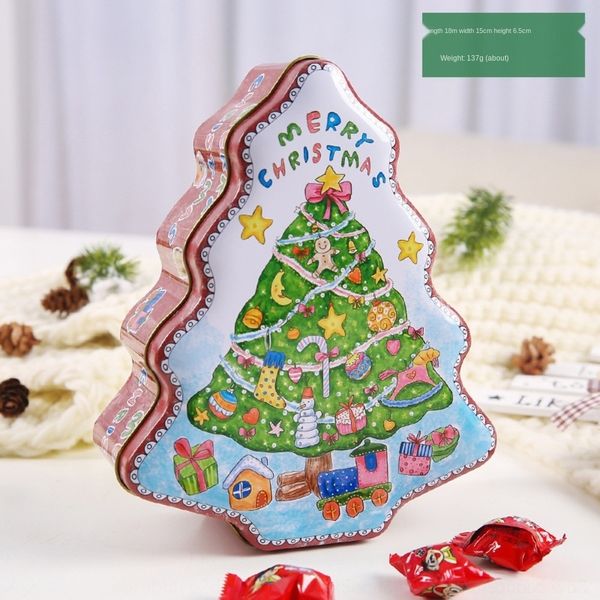 

ib6eb quying decorative tree tinplate supplies decorative children's quying new tree tinplate jar gift box candy candy jar children&#03