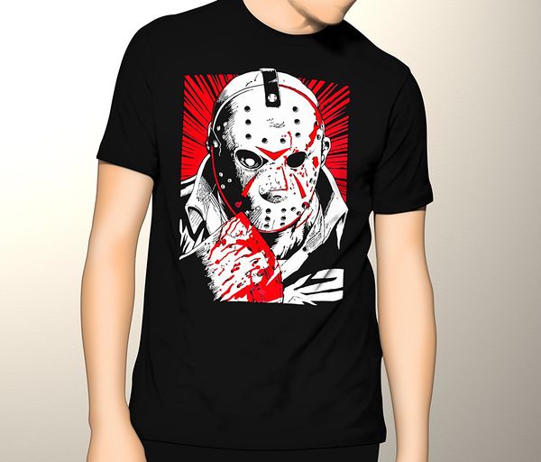 

summer print t shirts fashion slim short sleeve friday the 13th, jason, horror premium graphic beer t shirts sport hooded sweatshirt hoodie