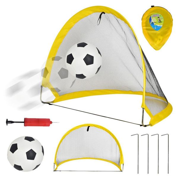 

68cm large size collapsible football children's outdoor hobbies sports toy hook mesh gavelocks football goalspump wmtrla hwjh