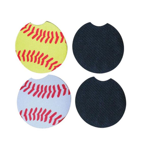 

factory neoprene softball design holder baseball coasters 18style for car cup mugs mat contrast home decor accessories