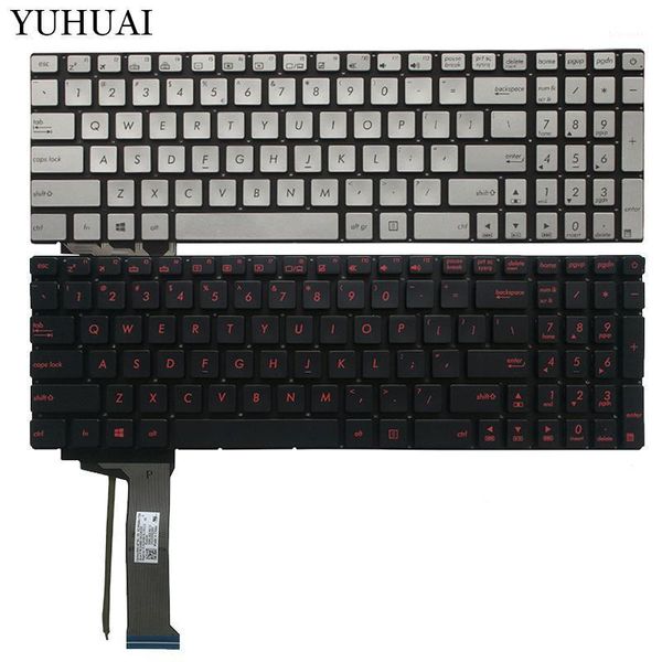 

new us backlit black lapkeyboard for asus gl552 gl552j gl552jx gl552v gl552vl gl552vw n552vw n552vx g771jm g771jw silver/red1
