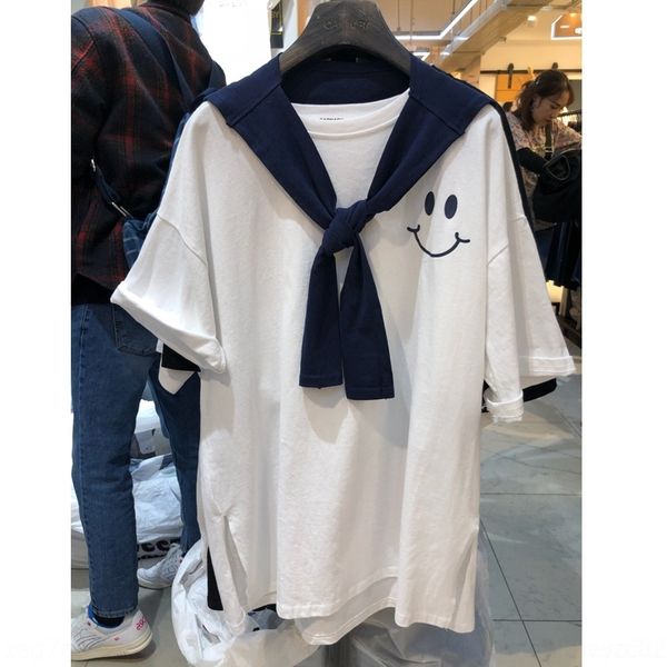 

56ybh корейский ворота women'sprinted короткий рукав восток лето свободный студент восток 2020 пуловер футболка gate women'sprinted короткий, White