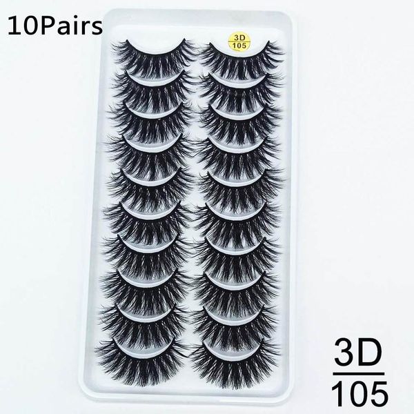 

5/10pairs handmade 3d mink eyelashes makeup lashes natural false eyelashes long eyelashes extension dramatic volume fake eyelash wmtjvj