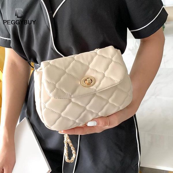 

fashion women pu leather handbags pure color plaid flap solid color clutch women flap shoulder messenger leather bags