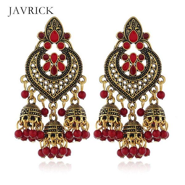 

dangle & chandelier retro bollywood kundan jhumka jhumki drop earrings gypsy earring jewelry women ear accessories gift, Silver