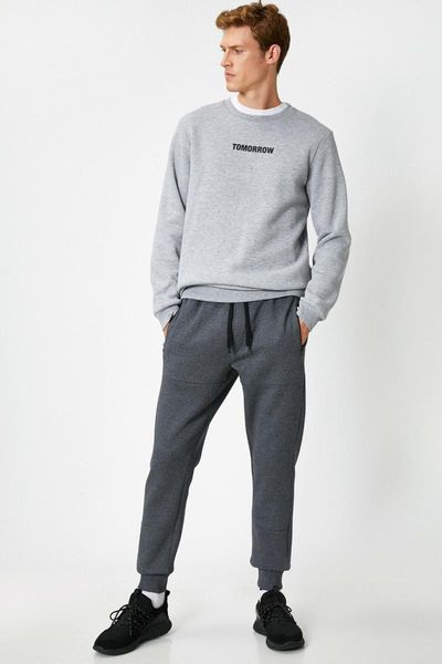 

koton male anthracite sweatpants 1 kam41086, Black;blue
