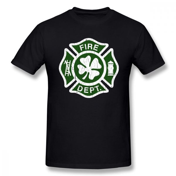 

irish fire dept clover t shirt short sleeve custom men shirt pop car styling big size cotton t shirts sport hooded sweatshirt hoodie