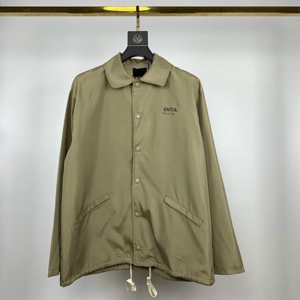 

20fw fog newessentials 3m reflective double line jacket coat 2020, Black;brown