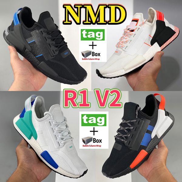

with box nmd r1 v2 men women running shoes dazzle camo black white blue green metallic gold mexico city munchen aqua olive speckled sneakers