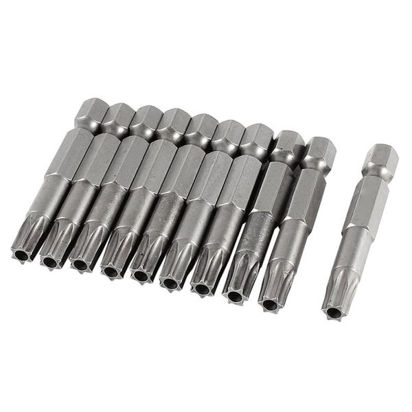 

5.3mm t30 head 50mm long security torx screwdriver insert bits 10 pcs