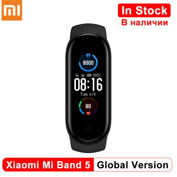

wristband 5, smart sports wristwatch mi band 5 with amoled color screen and heart rate control