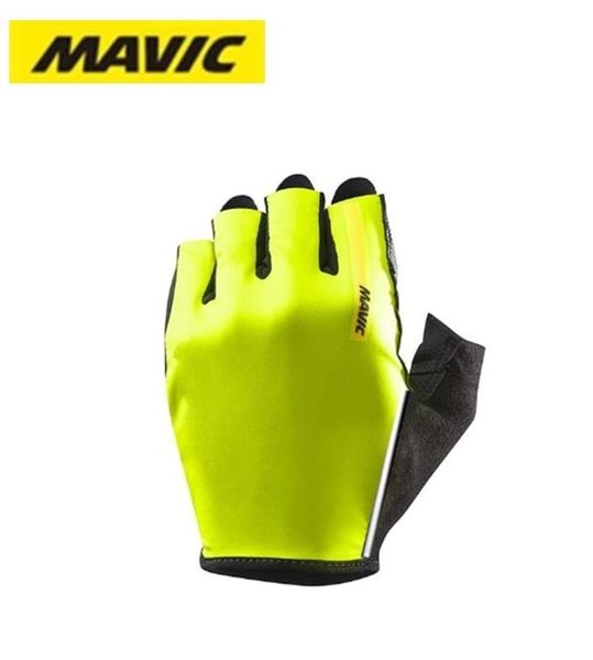 

mavic cosmic pro cycling mens women' summer sports shockproof bike gel mtb bicycle gloves, Blue;gray