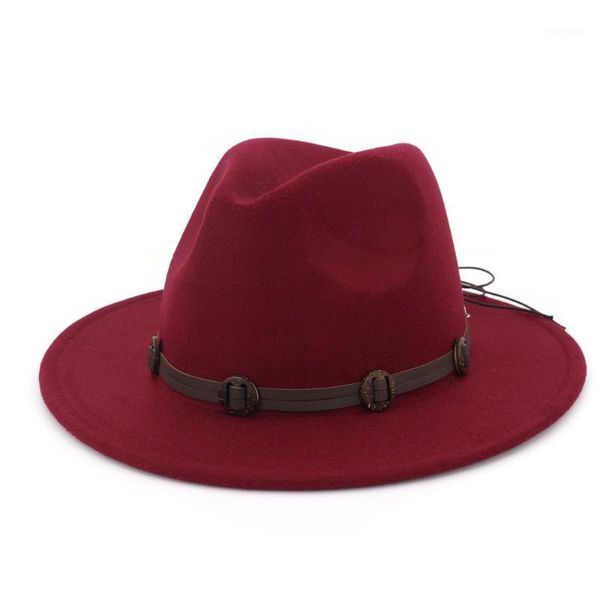 

wide brim hats men women wool fedora hat churchhat outdoor casual1, Blue;gray