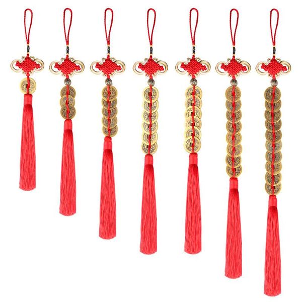 

chinese knot tassels decorative bronze coin silk tassel fringe garniture diy tassel trim for curtain fringe bag pendant decor h jlluuk