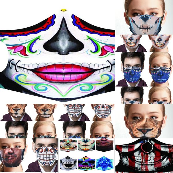 

factory cotton halloween dustproof mask anime cartoon lucky tooth women men muffle face mouth creative party ma pkwjj
