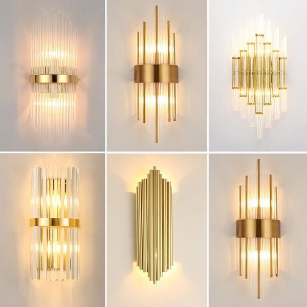 

wall lamp loft nordice stone crystal luminaria wood rope corridor bedroom bedside