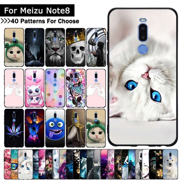 

meizu note 8 ultra-thin silicone tpu soft protective cover, with color drawings