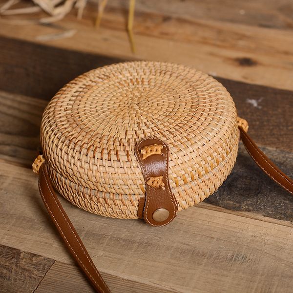 

hbp non-brand vietnam rattan woven bag round, yiwu 10 * 10 single woven bag 1 sport.0018