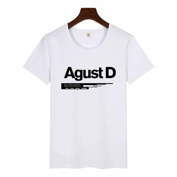 

funny art print t-shirt women casual harajuku tshirts female agust d tshirt summer graphic tees women, White