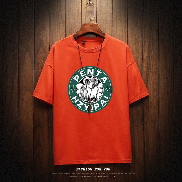 

2021 new short sleeve cool coffee t shirt casual summer loose men tshirt male t-shirt tee shrits v7ba, White;black