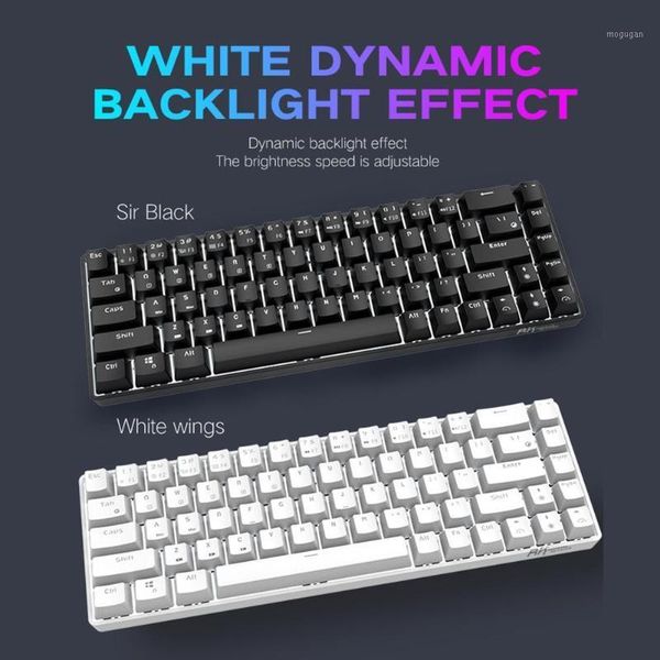 

bluetooth 3.0 keyboard rk855 68-key wireless dual mode blue red brown axle 68-key gaming games mechanical keyboard for computer1