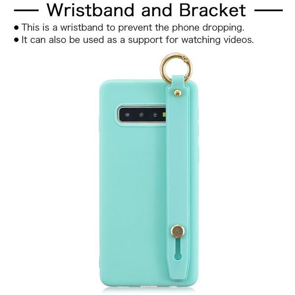 

flykylin candy color case для samsung galaxy s10 плюс s10e s9 s8 задняя крышка на примечании 8 9 10 soft sile wrist jllfwx