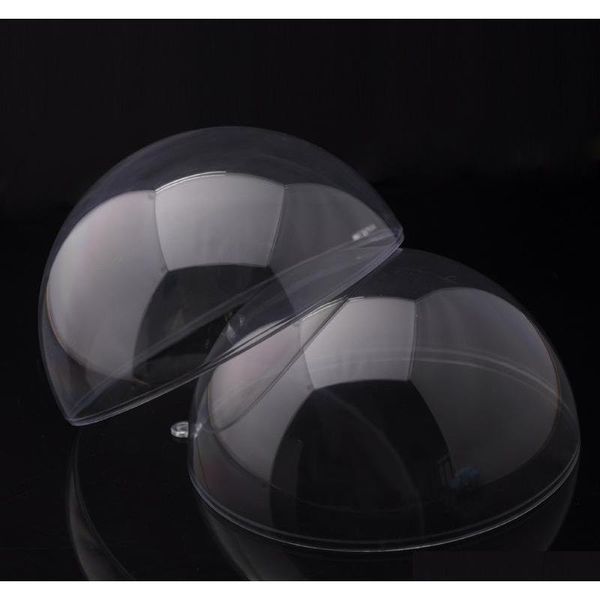 

10cm clear christmas ball ornament openable transparent plastic round ball baubles tree hanging festival party wedding balls qtvbk